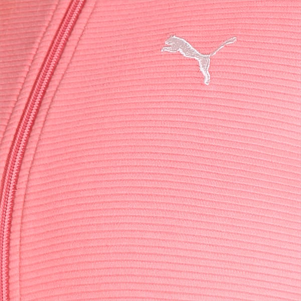 Reversible Full-Zip Slim Fit Women's Sweatshirt, Carnation Pink, extralarge-IND