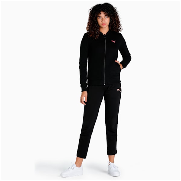 Reversible Full-Zip Slim Fit Women's Sweatshirt, Puma Black, extralarge-IND