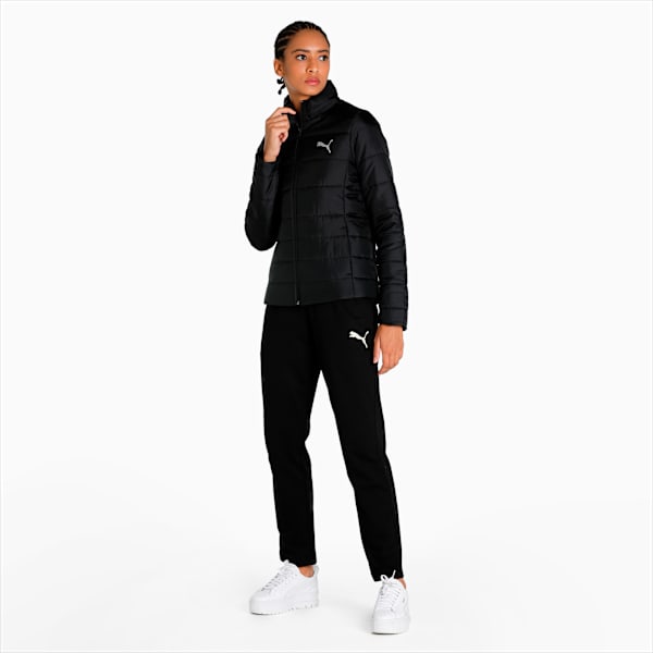 Women's Lightweight Padded Jacket, Puma Black, extralarge-IND