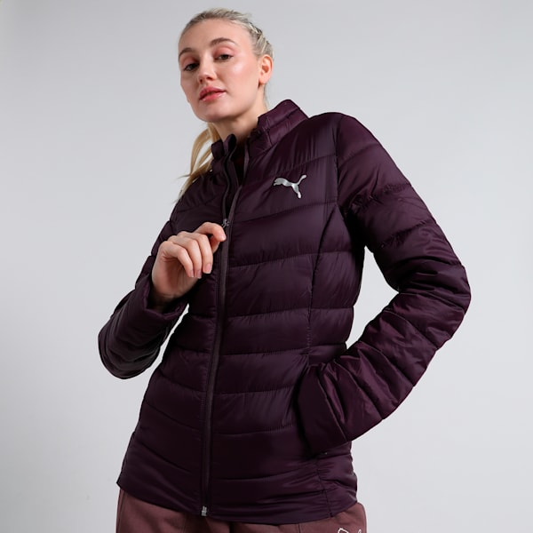 Women's Padded Jacket, Midnight Plum, extralarge-IND