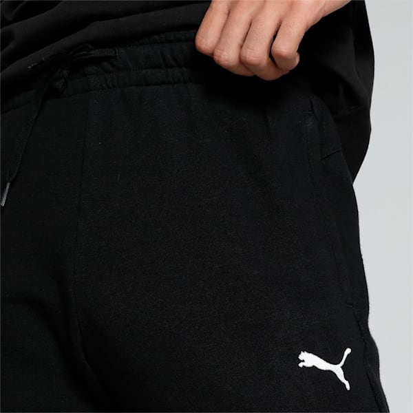 Knitted Men's Slim Fit Sweat Pants, PUMA Black-PUMA White, extralarge-IND