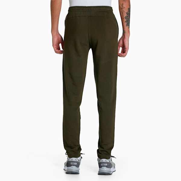 Knitted Men's Slim Fit Sweat Pants, Deep Olive, extralarge-IND