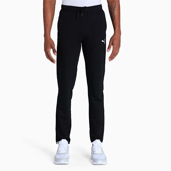 Knitted Men's Slim Fit Sweat Pants, PUMA Black, extralarge-IND