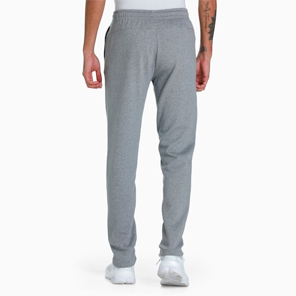 Zippered Slim Fit Knitted Men's Slim Fit Sweat Pants, Medium Gray Heather, extralarge-IND