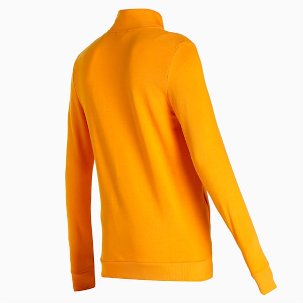 Zippered Full-Zip Men's Slim Fit Jacket, Apricot, extralarge-IND
