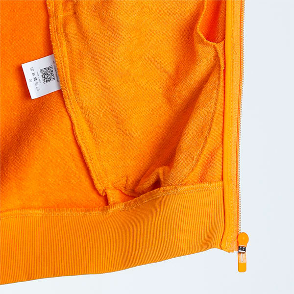 Zippered Full-Zip Men's Slim Fit Jacket, Apricot, extralarge-IND