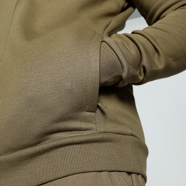 Zippered Full-Zip Men's Slim Fit Polo Jacket, Wild Willow, extralarge-IND