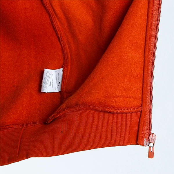 Zippered Full-Zip Men's Slim Fit Polo Jacket, Warm Chestnut, extralarge-IND