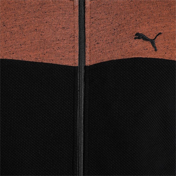 Reversible Full-Zip Slim Fit Men's Sweat Shirt, Puma Black