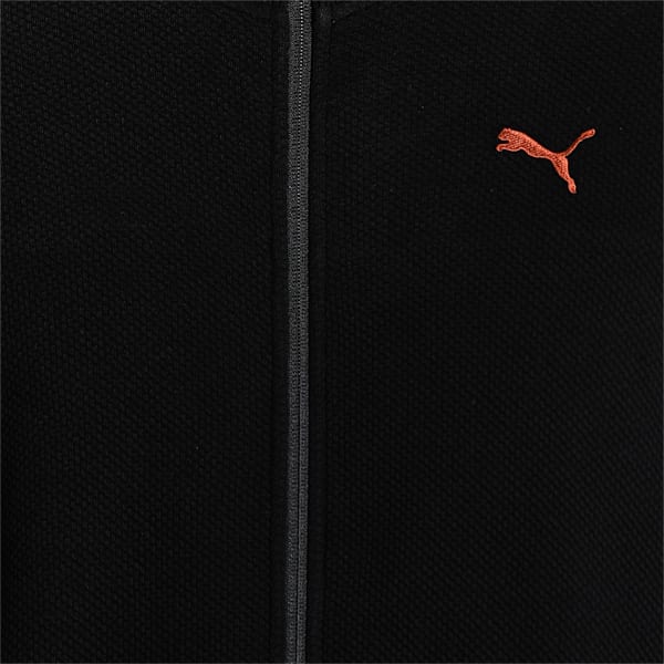 Reversible Full-Zip Slim Fit Men's Sweat Shirt, Puma Black, extralarge-IND