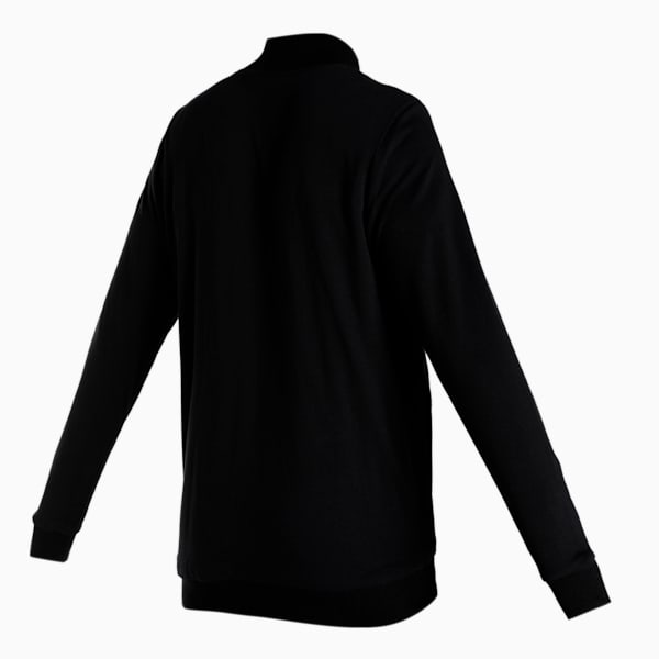 Reversible Full-Zip Slim Fit Men's Sweat Shirt, Puma Black, extralarge-IND