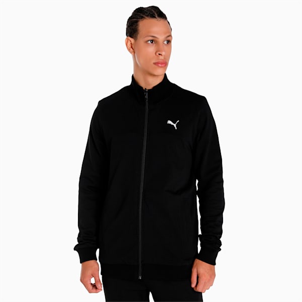Reversible Full-Zip Slim Fit Men's Sweat Shirt, Puma Black, extralarge-IND