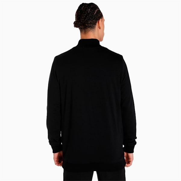 Reversible Full-Zip Slim Fit Men's Sweat Shirt, Puma Black, extralarge-IND
