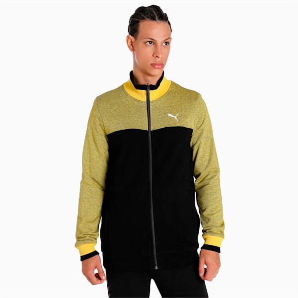 Reversible Full-Zip Slim Fit Men's Sweat Shirt, Puma Black, extralarge-IND