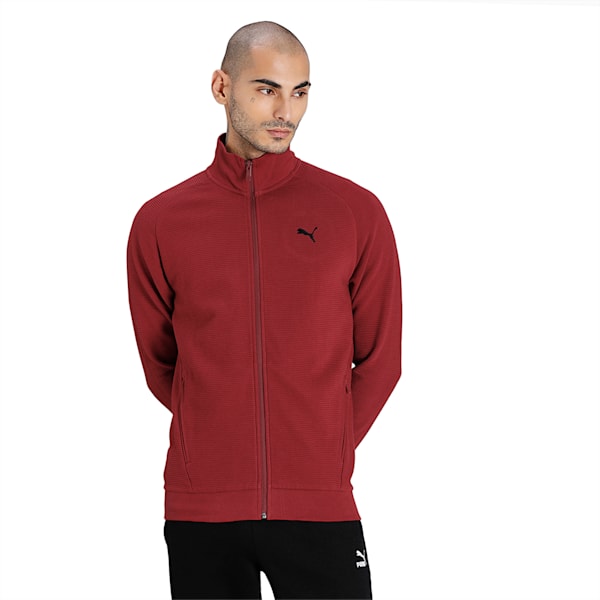 Ottoman Men's Full Zip Jacket, Intense Red, extralarge-IND