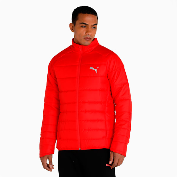 PUMA Lightweight Padded Slim Fit Men's Jacket, High Risk Red