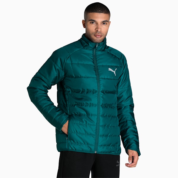 PUMA Lightweight Padded Slim Fit Men's Jacket, Varsity Green, extralarge-IND