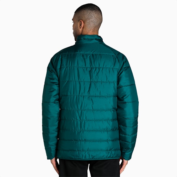 Lightweight Padded Slim Fit Men's Jacket, Varsity Green, extralarge-IND