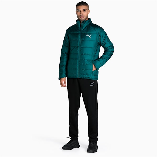 PUMA Lightweight Padded Slim Fit Men's Jacket, Varsity Green, extralarge-IND