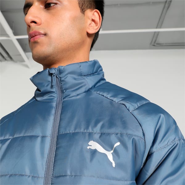 Lightweight Padded Slim Fit Men's Jacket, Inky Blue, extralarge-IND