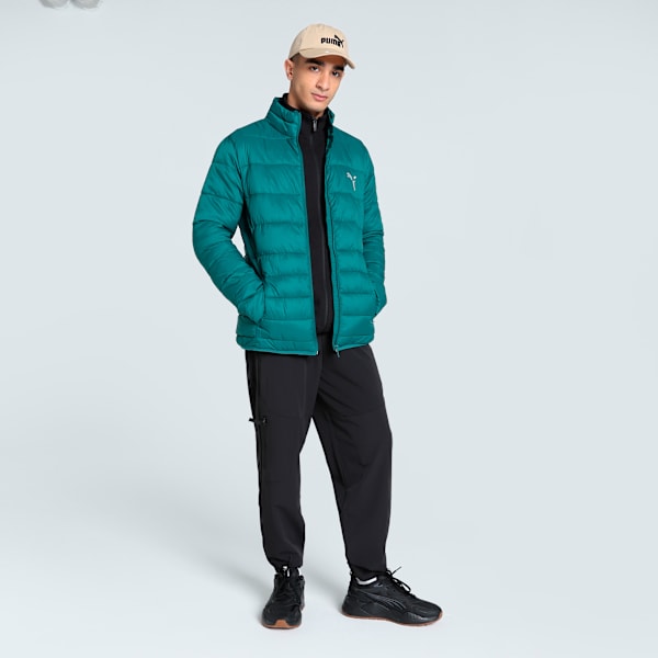 Men's Padded Jacket, Cold Green, extralarge-IND