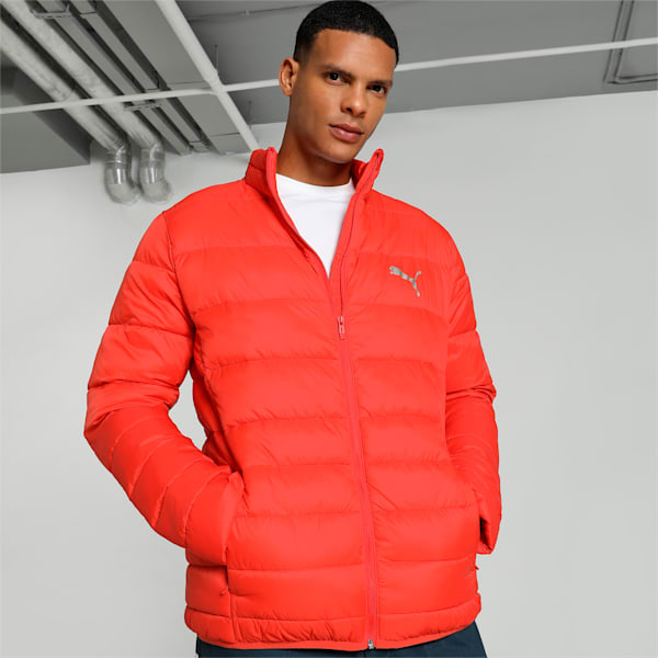 Men's Padded Jacket, Burnt Red, extralarge-IND