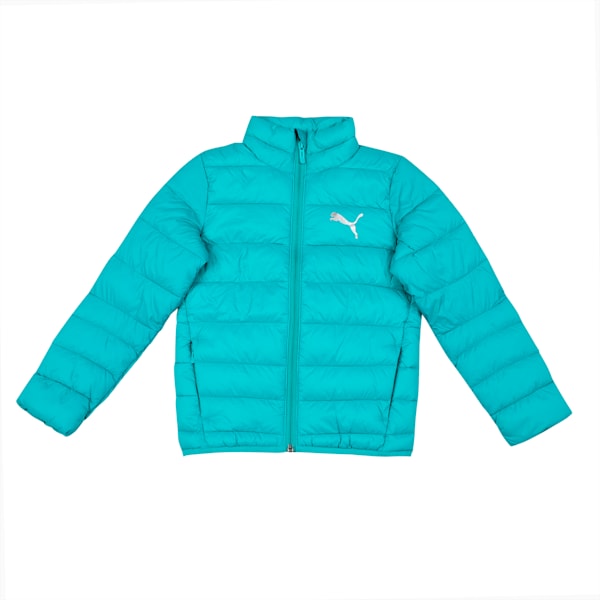 Boy's Regula Fit Padded Jacket, Deep Aqua, extralarge-IND