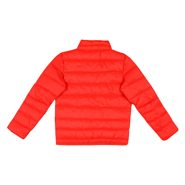 Boy's Regula Fit Padded Jacket, Burnt Red, extralarge-IND