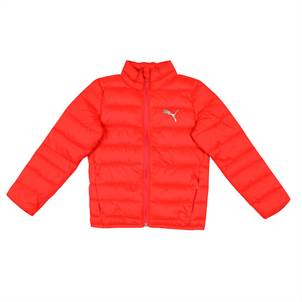 Boy's Regula Fit Padded Jacket, Burnt Red, extralarge-IND