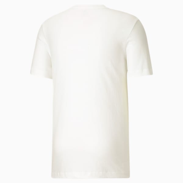 Power Logo Men's Tee, Puma White-Nebulas Blue, extralarge