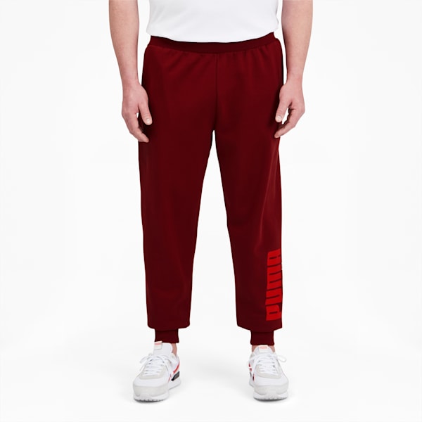 Puma red sweatpants on sale