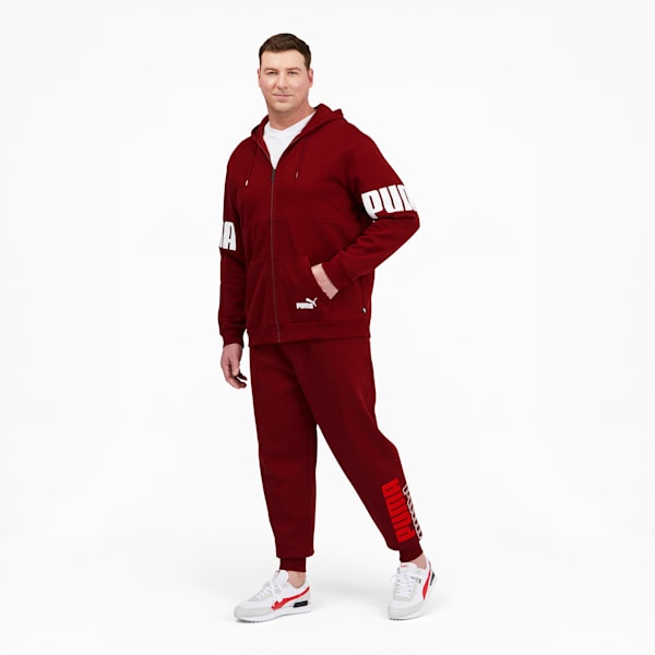 Puma red sweatpants shop