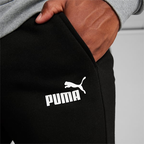 Essentials Logo Men's Sweatpants, Puma Black