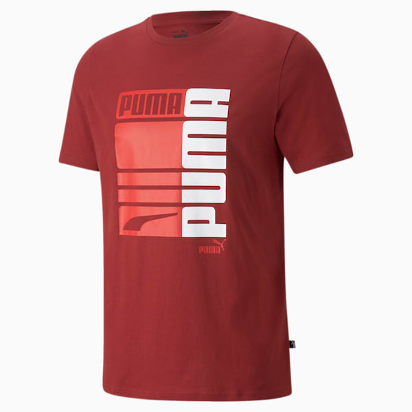 PUMA Formstrip Graphic Men's Tee, Intense Red, extralarge