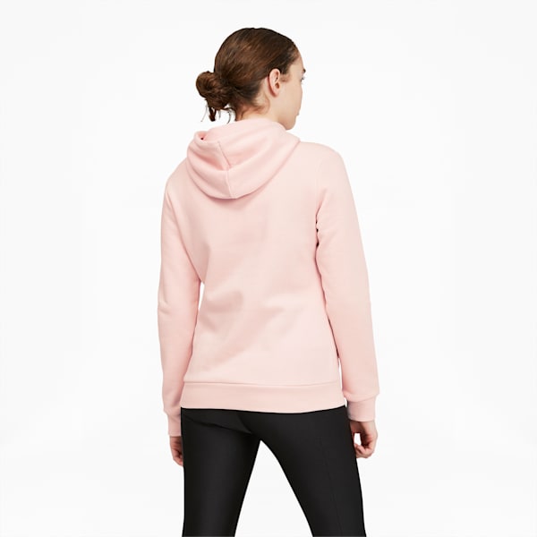 Essentials Women's Logo Hoodie, Chalk Pink-Festival Fuchsia, extralarge