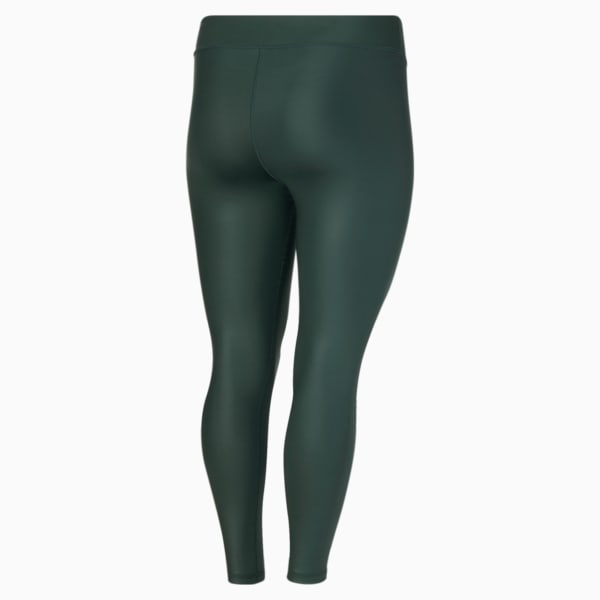 Modern Sports 7/8 Shiny Tights PL, Green Gables, extralarge