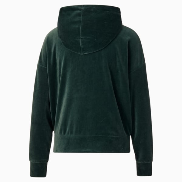 HER Velour Women's Hoodie, Green Gables, extralarge