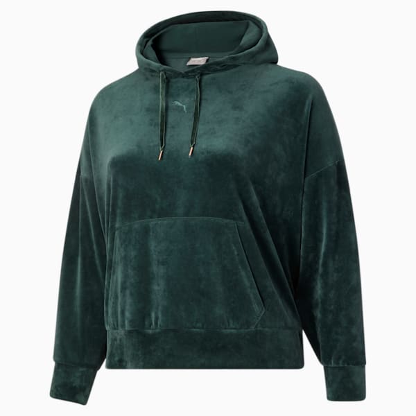 HER Velour Women's Hoodie PL, Green Gables, extralarge