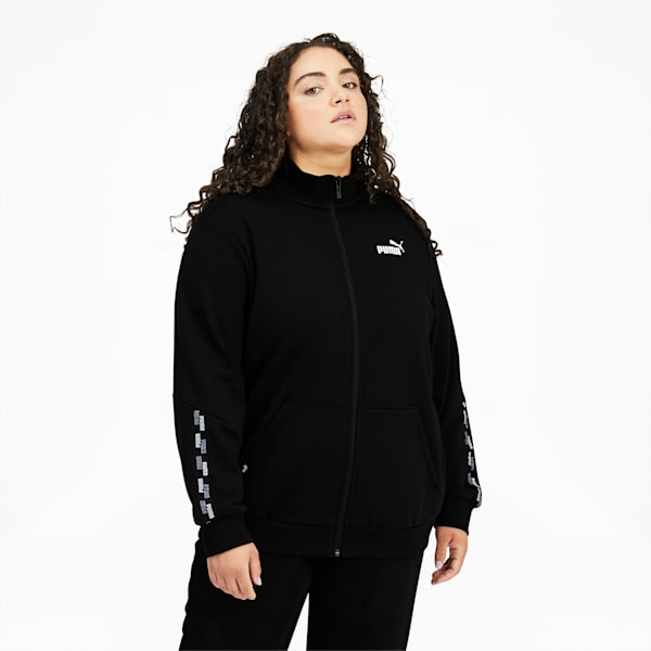 PUMA POWER Logo Women's Track Jacket PL, Cotton Black, extralarge