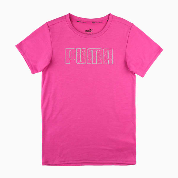 RunTrain Girl's T-Shirt, Deep Orchid