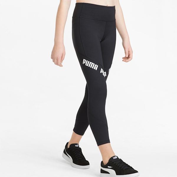 RunTrain Youth Leggings, Puma Black, extralarge-IND