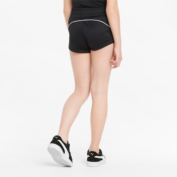 RunTrain Girl's Regular Fit Shorts, Puma Black, extralarge-IND