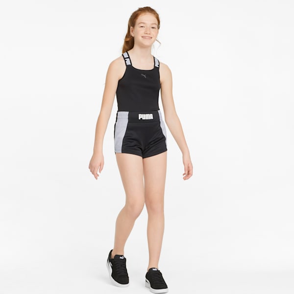 RunTrain Girl's Regular Fit Shorts, Puma Black, extralarge-IND