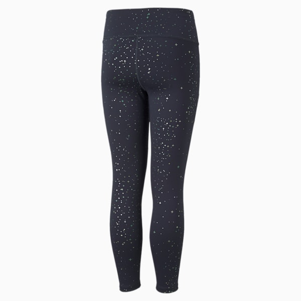 Runtrain Printed Girls' Leggings, Parisian Night, extralarge
