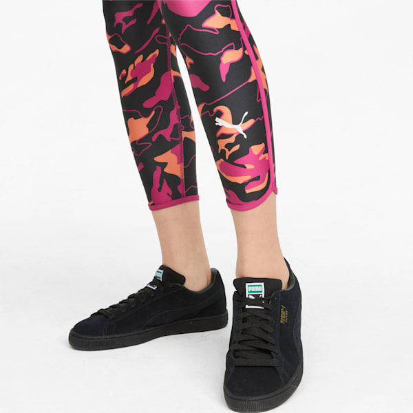 Modern Sports Printed Girls' Leggings, Puma Black-AOP