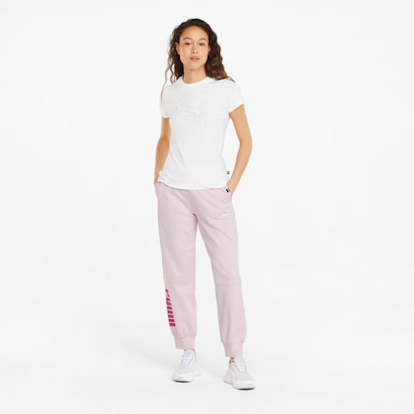 Power Color-Blocked Girls' Pants, Chalk Pink, extralarge