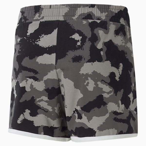Alpha Printed Youth Regular Fit Shorts, Puma Black-AOP, extralarge-IND
