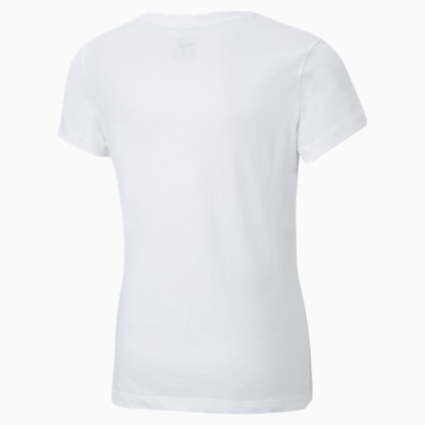 Essentials+ Big Kids' Logo Tee, Puma White, extralarge