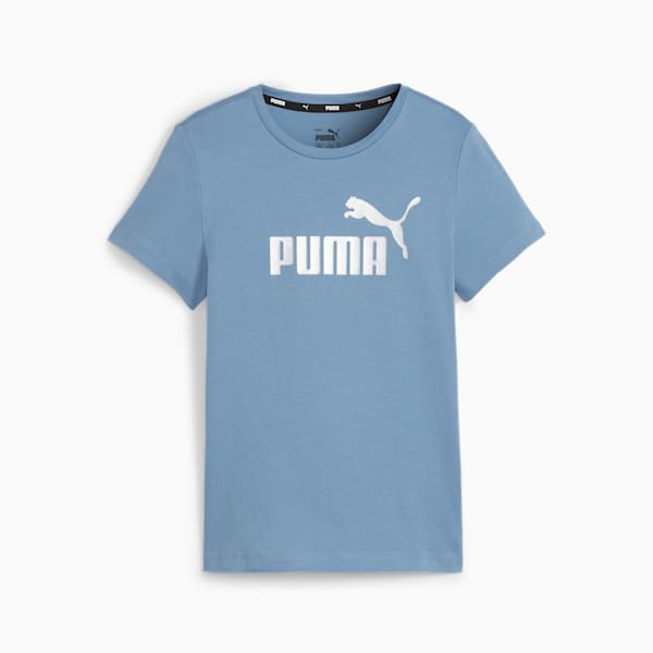 Essentials+ Big Kids' Logo Tee, Zen Blue, extralarge