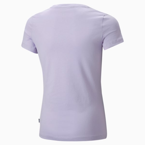 Essentials+ Logo Girl's Regular Fit T-Shirt, Vivid Violet, extralarge-IND